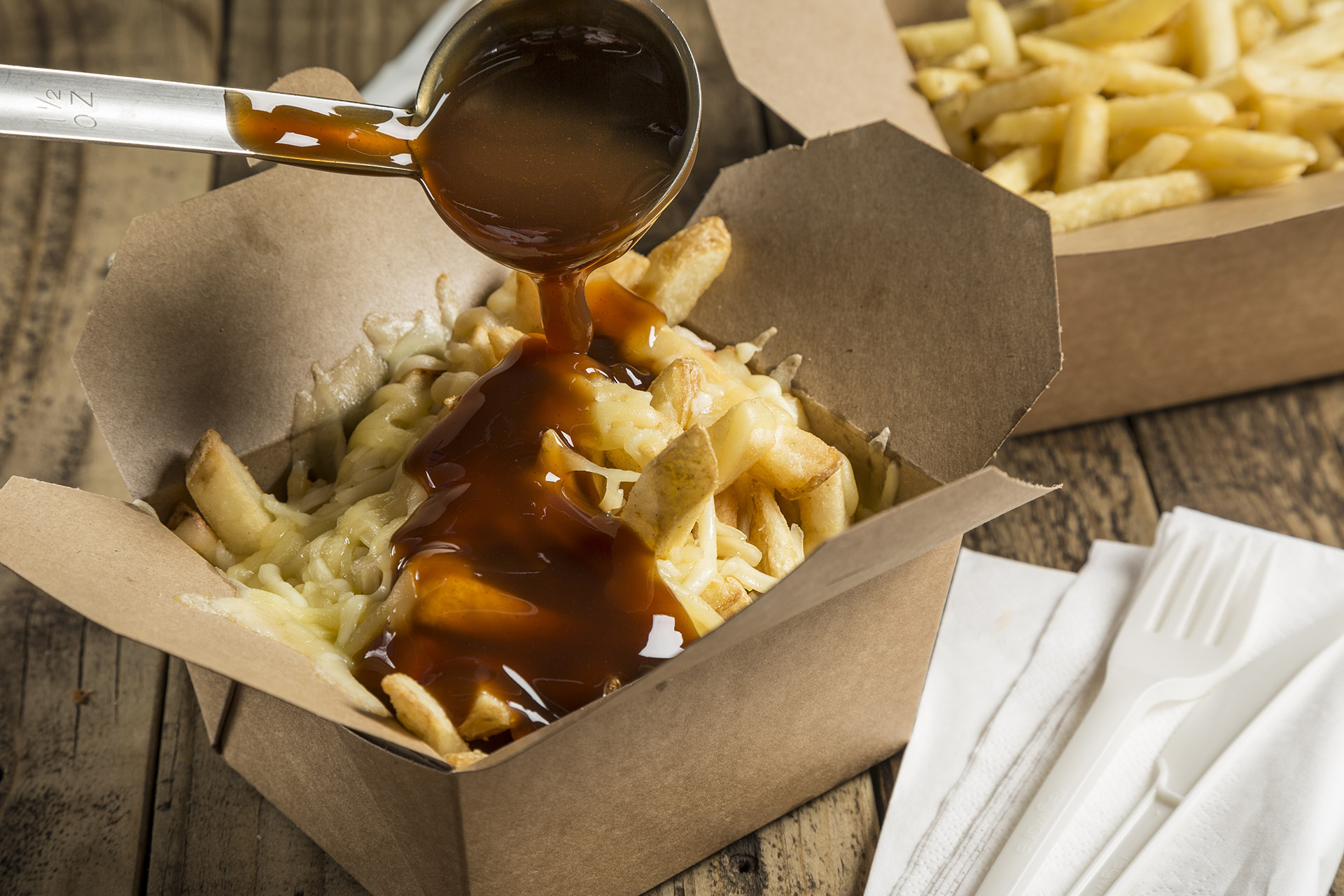 CHEESY CURRY / CHEESY GRAVY CHIPS menu item